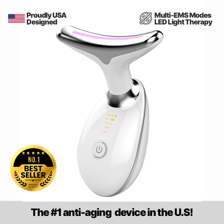 EMS RED LIGHT FACE & NECK LIFT – WRINKLE REMOVER & SKIN TIGHTENER