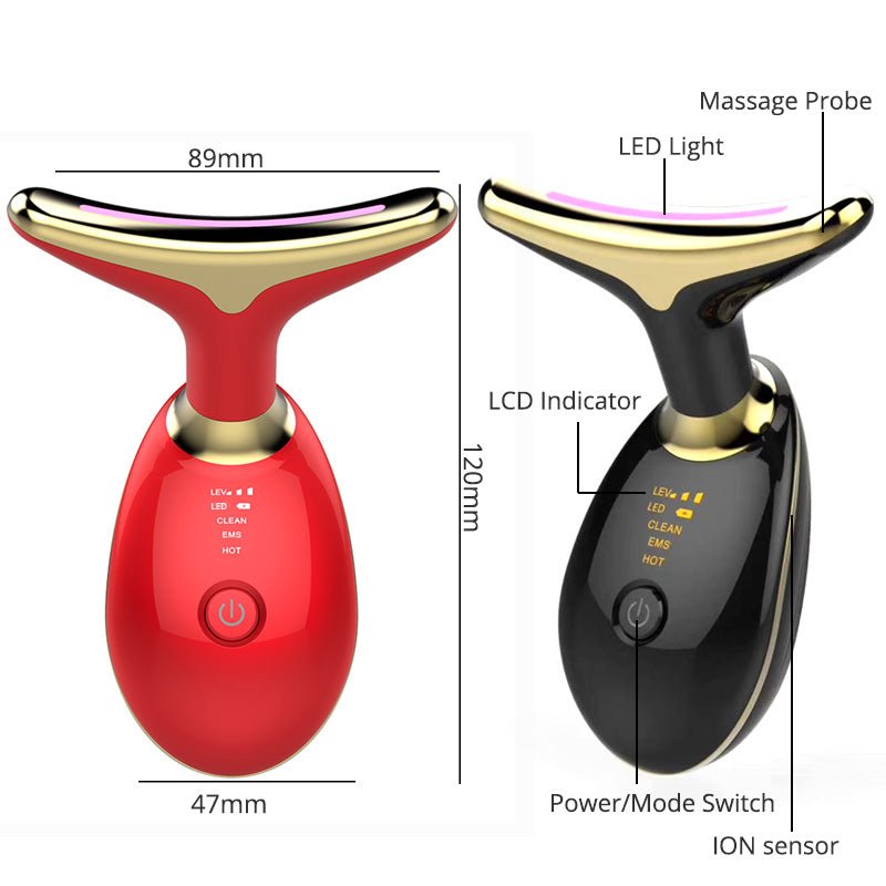 EMS RED LIGHT FACE & NECK LIFT – WRINKLE REMOVER & SKIN TIGHTENER